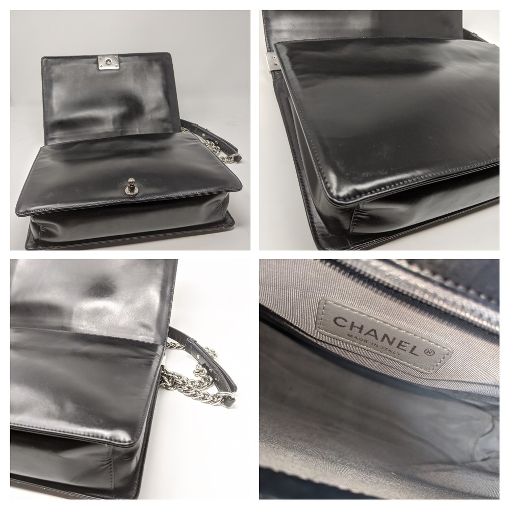 πHPπCHANEL Boy Black Flap Reverso Calfskin Bag - Picture 5 of 16